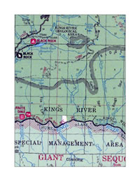 Kings River Trail location map.